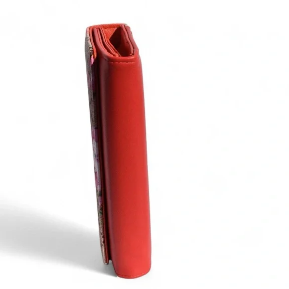 AR New York Floral Print Wallet Red with Removable Wristlet Strap - Picture 7 of 12